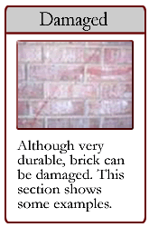 Damaged Brick Examples