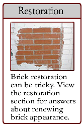 Restoration Topics Regarding Brick